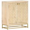 vidaXL Aparador de madera maciza de mango dorado 60x30x70 cm