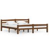 vidaXL Estructura cama sin colch&oacute;n madera pino marr&oacute;n miel 180x200 cm