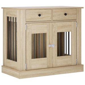 vidaXL Mueble para jaula de perro Roble Sonoma 90 x 47,5 x 80 cm