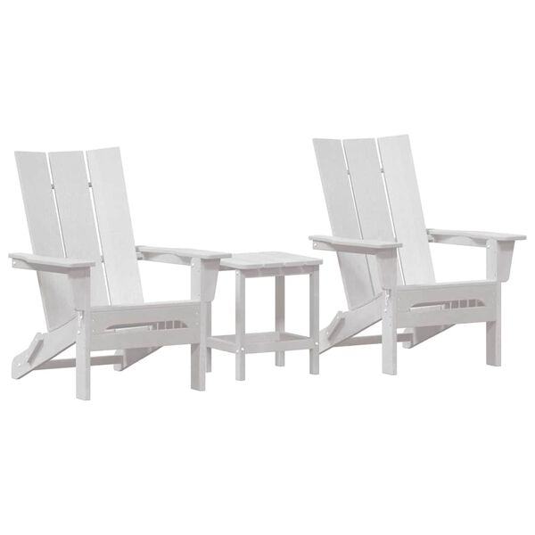 vidaXL Muebles de lounge para jardín 3 pcs 38 x 38 x 46cm Plástico