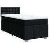 vidaXL Cama box spring con colch&oacute;n tela negro 90x190 cm