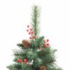 vidaXL &Aacute;rbol de Navidad artificial Verde 240 cm PVC y Metal
