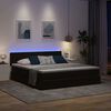 vidaXL Cama con almacenamiento y LED Negro 160 x 200 cm Terciopelo