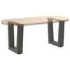 vidaXL Patas para mesa de centro en forma de V (2 unidades), antracita, 40 x (30-31,3) cm, acero