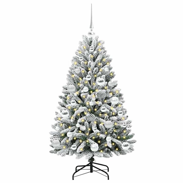 vidaXL Árbol de Navidad artificial Verde y 120 cm PVC y Metal