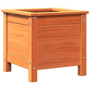 vidaXL Maceta para Jard&iacute;n Marr&oacute;n cera 40 x 40 x 39 cm