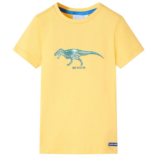 Camiseta infantil ocre claro 128