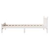 vidaXL Estructura de cama sin colch&oacute;n madera maciza blanca 75x190 cm