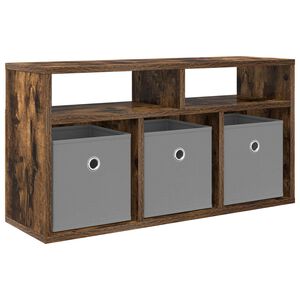 vidaXL Mueble bajo con caj&oacute;n Roble ahumado 72 x 22,5 x 38 cm