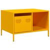 vidaXL Mesa de centro acero laminado en fr&iacute;o amarillo 68,5x50x43,5 cm