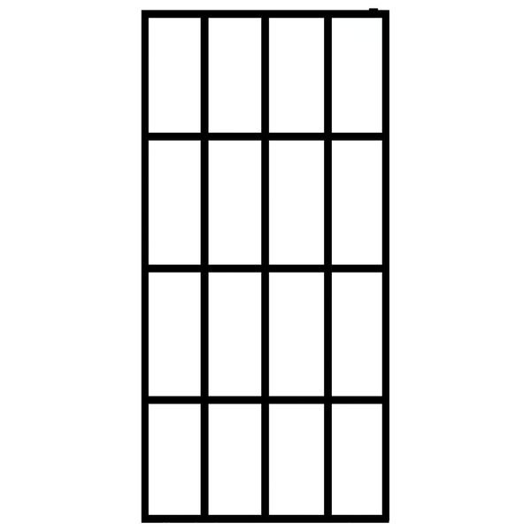 vidaXL Mampara de ducha vidrio templado transparente 100x195 cm