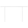 vidaXL Toldo manual retráctil con postes azul y blanco 4,5x3 m