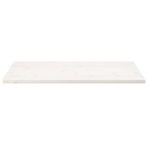 vidaXL Tablero de mesa rectangular madera de pino blanco 100x50x2,5 cm
