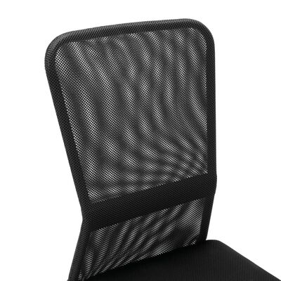 vidaXL Silla de oficina de tela de malla negra 44x52x100 cm