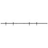 vidaXL Kit de puerta corredera de armario acero carbono 244 cm