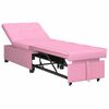 vidaXL Sof&aacute; cama desplegable Rosa 194 x 50 x 82 cm tela