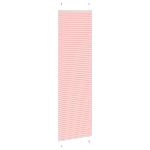 vidaXL Estor Plisado rosa 55x200 cm Tela Ancho 54,4 cm Poli&eacute;ster