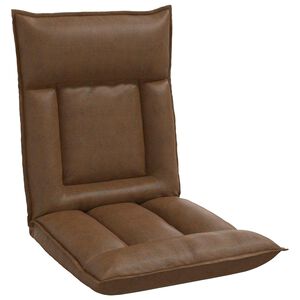 vidaXL Sill&oacute;n ajustable Marr&oacute;n Tela