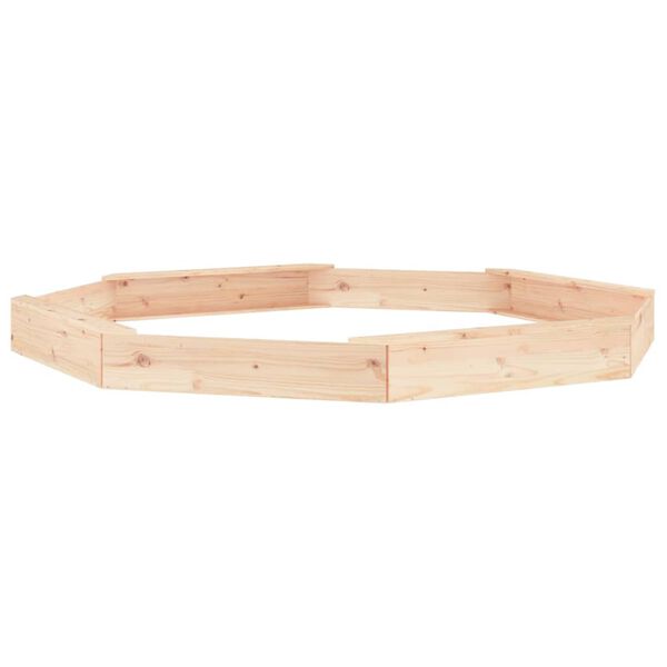 vidaXL Arenero con asientos oct&oacute;gono madera maciza de pino