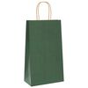 vidaXL Bolsas de papel con asas 50 uds verde 21x11x36 cm