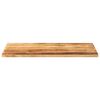 vidaXL Tablero de mesa rectangular madera mango rugosa 120x60x2,5 cm