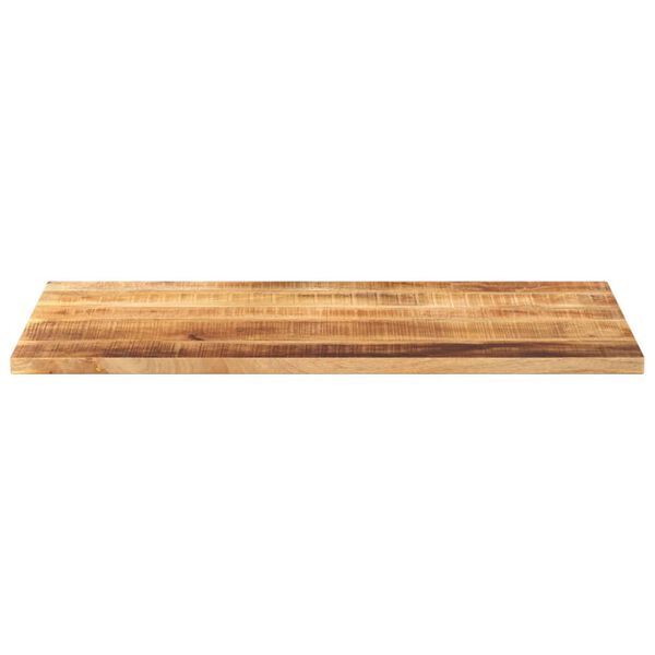 vidaXL Tablero de mesa rectangular madera mango rugosa 120x60x2,5 cm