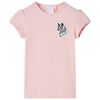 Camiseta infantil rosa claro 92