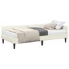 vidaXL Estructura de Cama Esquina con Colch&oacute;n 2 uds. Crema 80 x 200 cm
