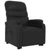 vidaXL Sill&oacute;n elevable cuero sint&eacute;tico negro