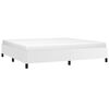vidaXL Estructura de cama sin colchón cuero sintético blanco 200x200cm