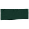 vidaXL Cabecero de cama acolchado Hanko terciopelo verde oscuro 120 cm