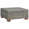 vidaXL Mesa de centro GENDT Rat&aacute;n natural Gris Kubu 67 x 60 x 30 cm