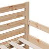 vidaXL Estructura de cama Marr&oacute;n 80 x 200 cm Madera de pino macizo