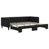 vidaXL Sof&aacute; cama nido tela negro 90x190 cm