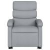 vidaXL Sill&oacute;n de masaje el&eacute;ctrico reclinable elevable tela gris claro