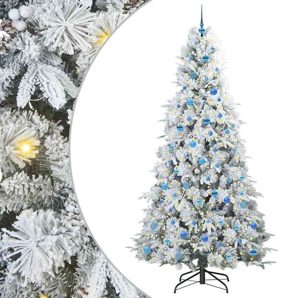 vidaXL &Aacute;rbol de Navidad artificial con ramas articuladas 240 cm