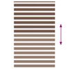 vidaXL Estor cebra marr&oacute;n 150x200 cm tejido ancho 145,9 cm poli&eacute;ster