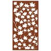 vidaXL Adorno de pared jard&iacute;n acero corten dise&ntilde;o hoja arce 105x55 cm