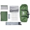 vidaXL Tienda de campa&ntilde;a t&uacute;nel para 4 personas impermeable verde