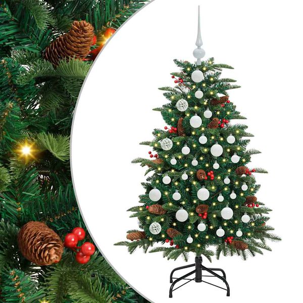 vidaXL &Aacute;rbol de Navidad artificial Verde 120 cm PVC, Metal y Pl&aacute;stico