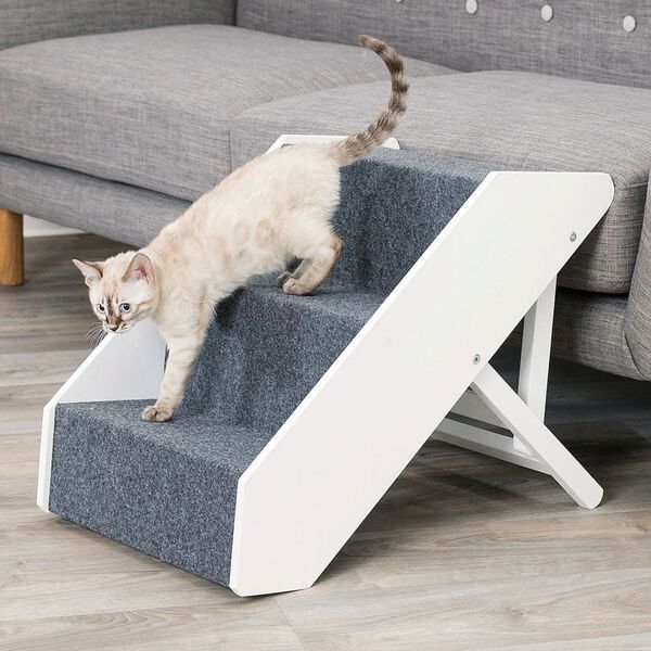 TRIXIE Escaleras para mascotas con altura regulable MDF