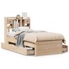 vidaXL Cama con estanter&iacute;a sin colch&oacute;n madera maciza de pino 75x190 cm