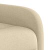 vidaXL Sill&oacute;n el&eacute;ctrico reclinable elevable de tela color crema