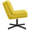 vidaXL Sill&oacute;n Relax giratorio Amarillo 63 x 75 x 76 cm Terciopelo