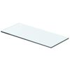 vidaXL Panel de estante vidrio claro 40x12 cm