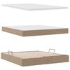 vidaXL Cama con almacenamiento Capuchino 180 x 200 cm Cuero sint&eacute;tico