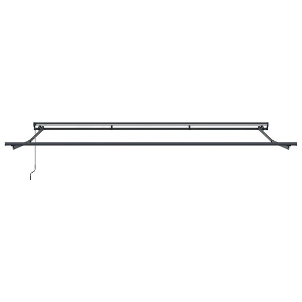 vidaXL Toldo retr&aacute;ctil manual Negro 4 x 3,5 m