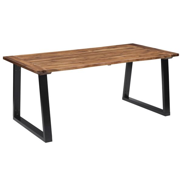 vidaXL Mesa de comedor madera maciza de acacia 180x90 cm