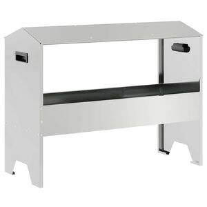 vidaXL Abrevadero para ganado Plateado 79 x 35 x 62 cm 15 kg
