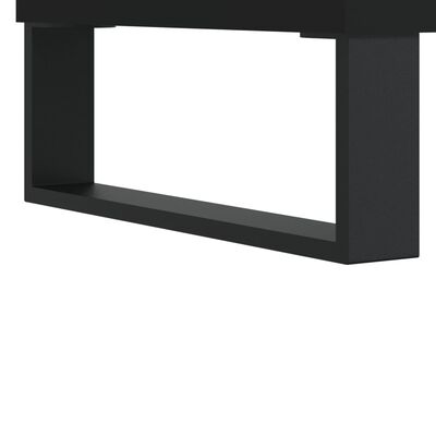 vidaXL Mesa de centro madera contrachapada negro 90x44,5x45 cm